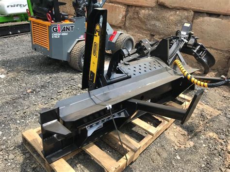 wood processor attachment for skid steer|halverson skid steer wood processor.